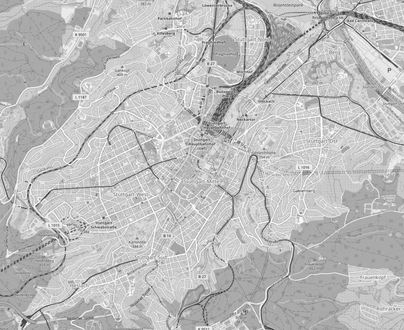 Stuttgart Karte